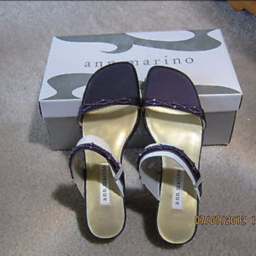 ANN MARINO AUBERGINE (PURPLE) WITH MINI BEADS 2" H